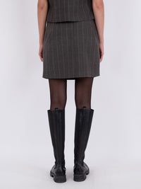 Helmine Soft Check Skirt