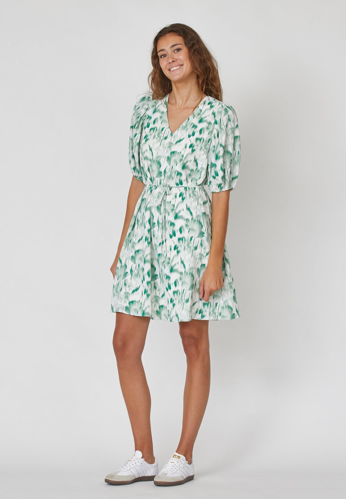 Ventia Dress - Green Graphic