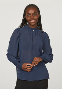 Esar Blouse - Midnight Blue