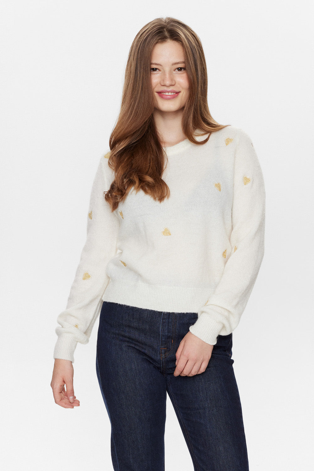 Holly Hearts Pullover