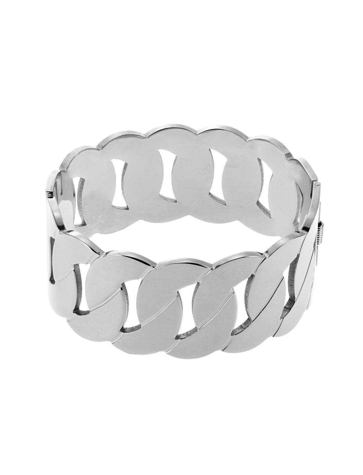 Holly Chain Cuff - Steel