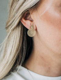 Spinn Twin Earring - Gold