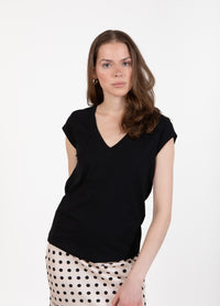 V-Neck T-shirt - Black