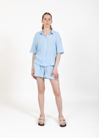 Esther Loose Shorts - Light Blue