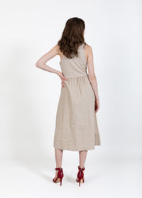 Rylan Mix Dress - Sand