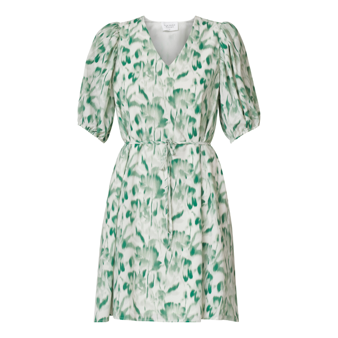 Ventia Dress - Green Graphic