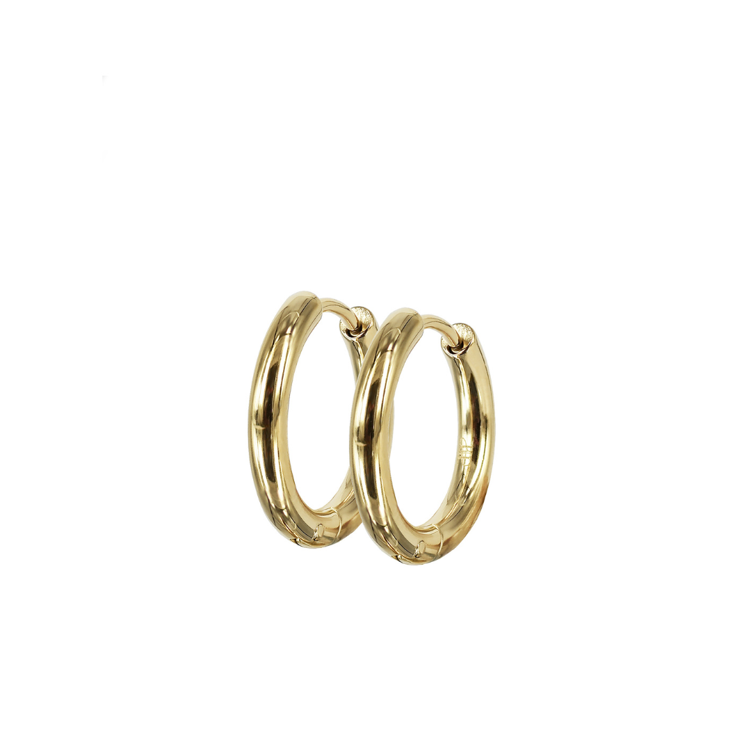 Lucy Plain Earrings 17mm - Gold