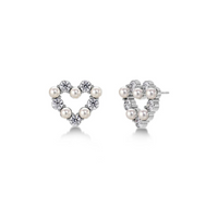 Affinity Heart Studs - Steel