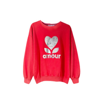 Amour Sweat - Red Zebra Print