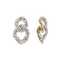 Sparkle Crystal Earring - Gold