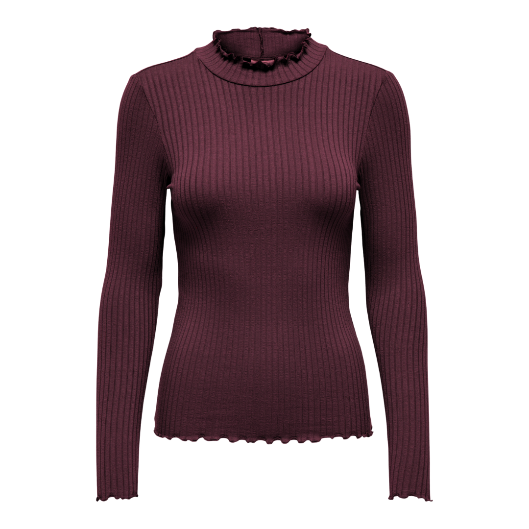 Fransiska Top - Wine Red