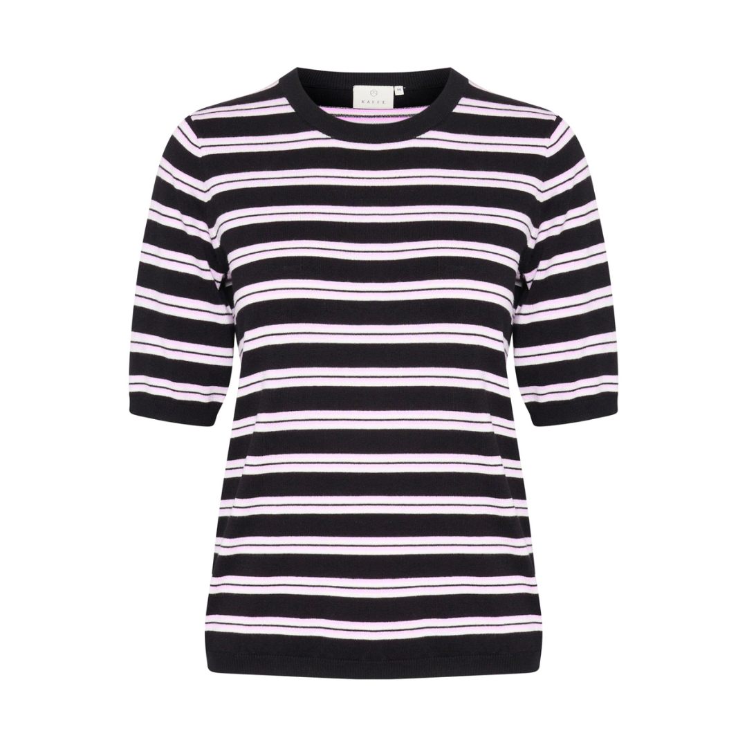 Lizza Striped Knit - Black/Pink