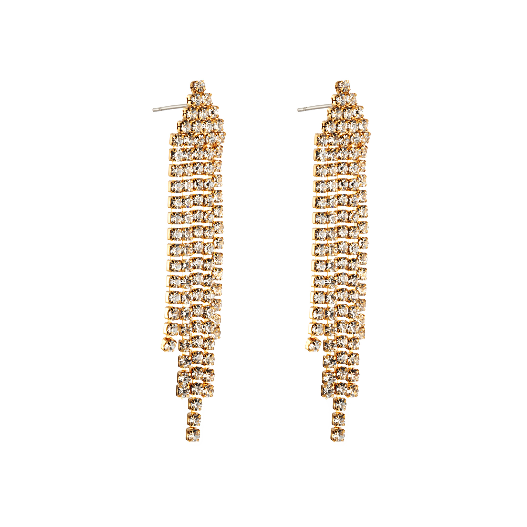 Studio Crystal Earring - Gold