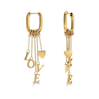 Love Note Hoops - Gold