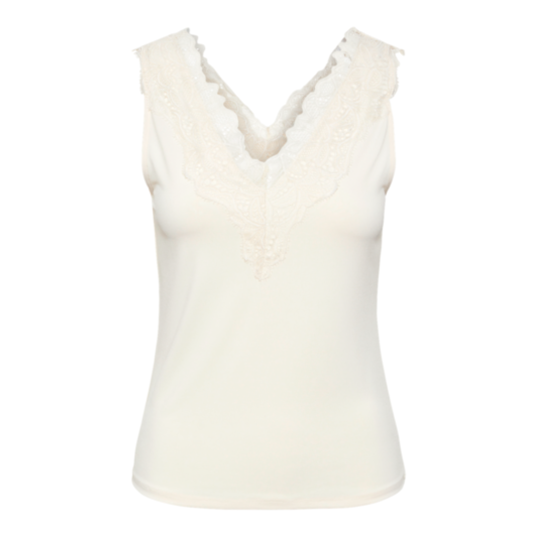 Lori Lace Top - Creme