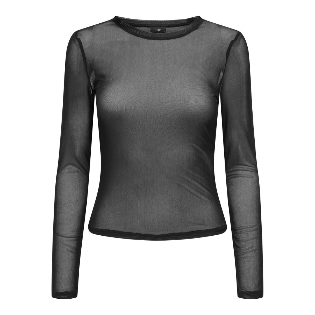 Elsa Mesh Top - Black