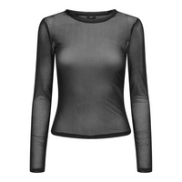 Elsa Mesh Top - Black