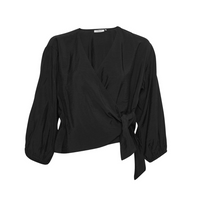 Audia Wrap Top - Black