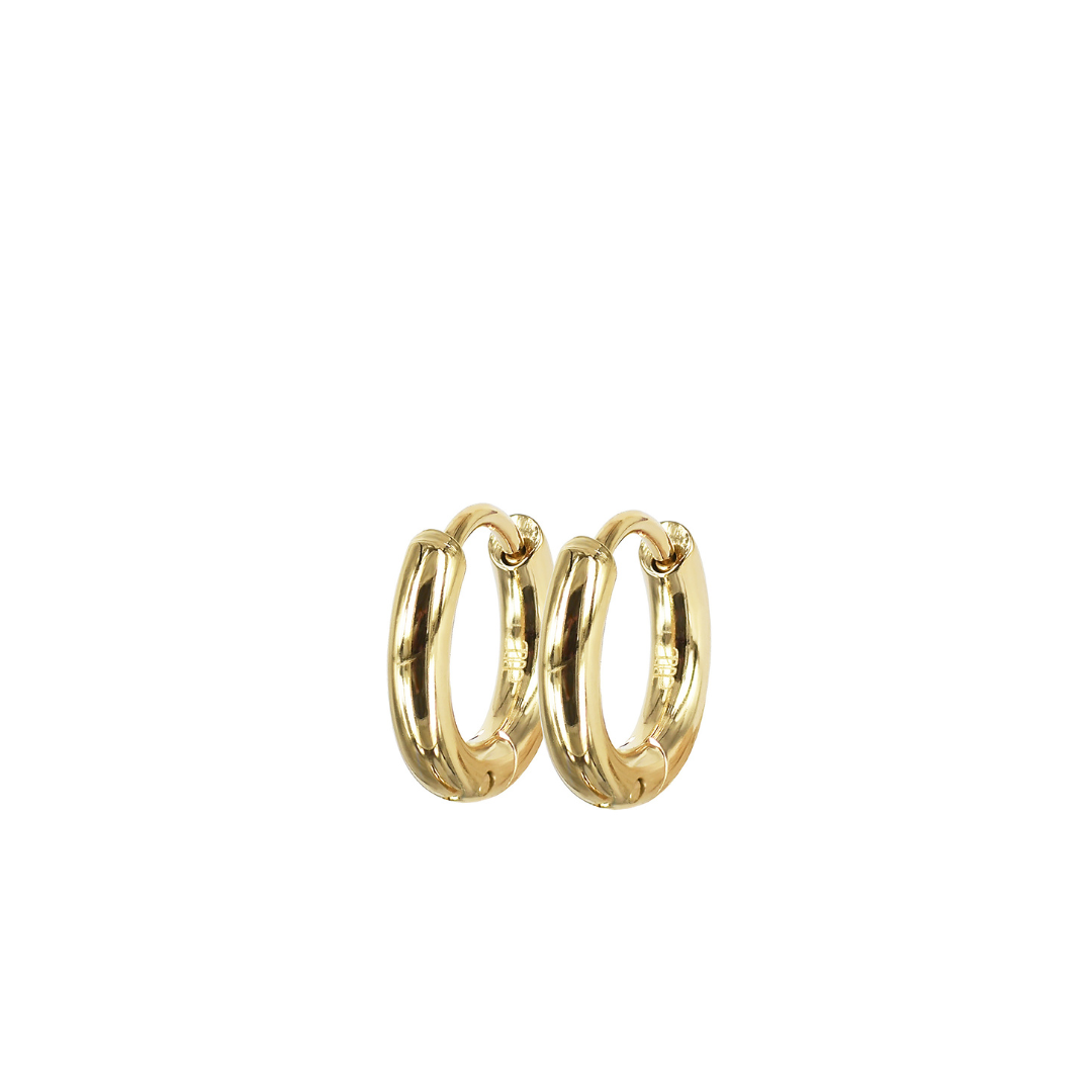 Lucy Plain Earrings 13mm - Gold