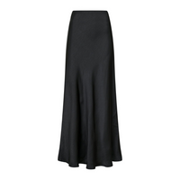 Vicky Sateen Skirt - Black