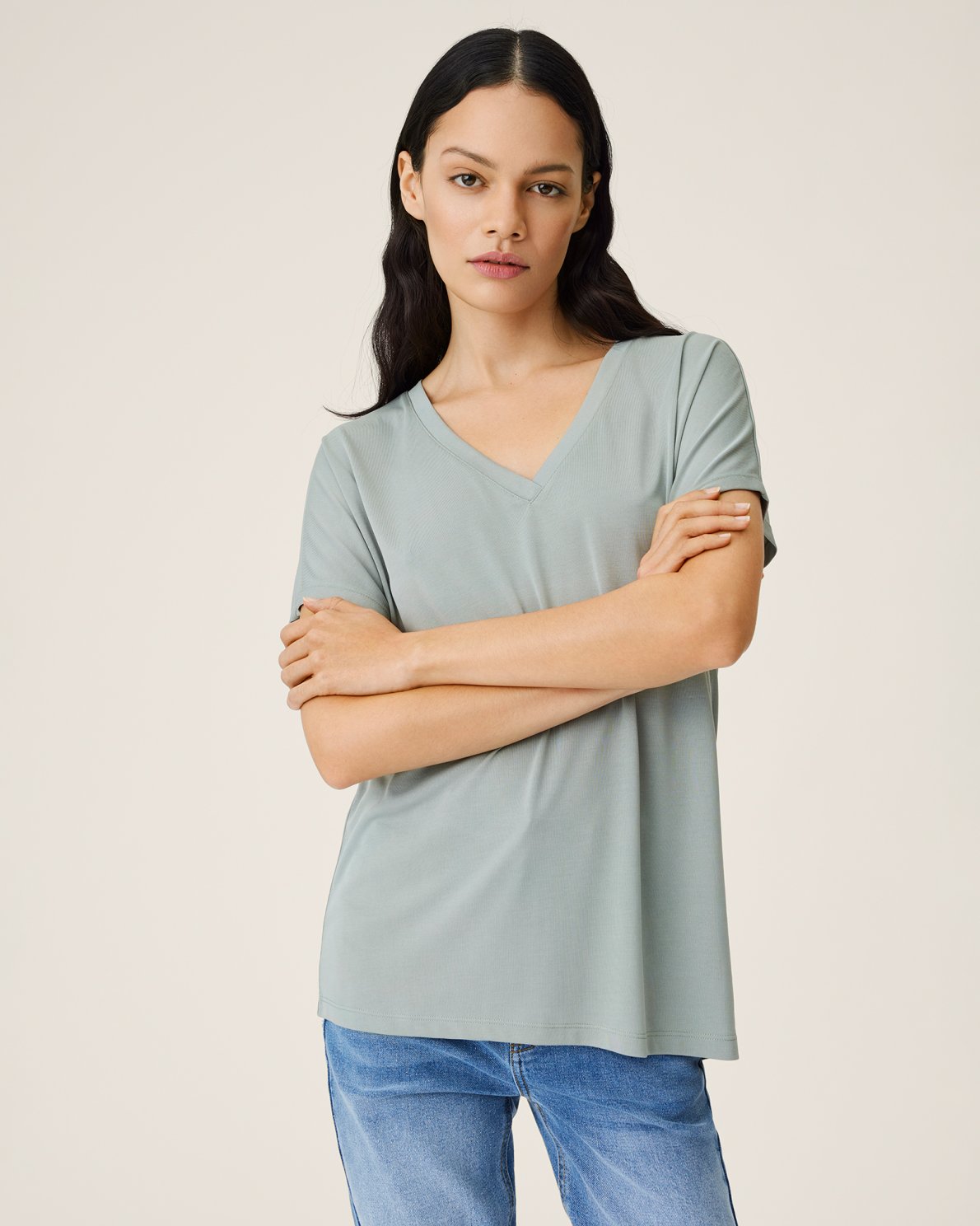 Fenya T-shirt - Green Milieu