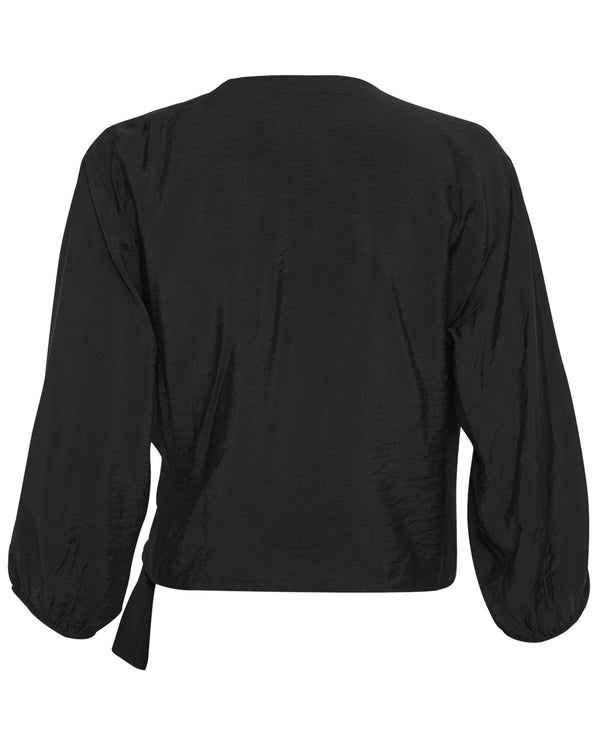 Audia Wrap Top - Black