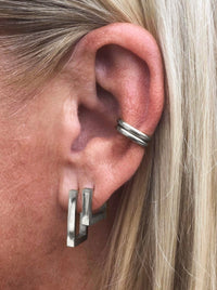 Kathy Long Earrings - Steel