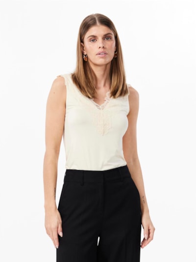 Lori Lace Top - Creme